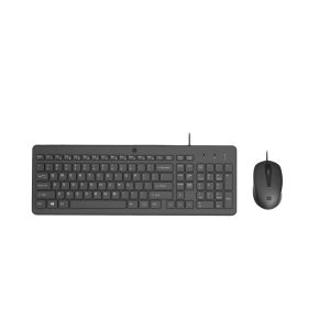 HP Teclado y Ratón con Cable 150 modelo 240J7AA#ABE, conjunto ergonómico y eficiente para ordenador
