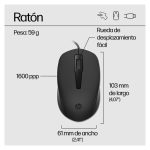 HP Teclado y Ratón con Cable 150 modelo 240J7AA#ABE, conjunto ergonómico y eficiente para ordenador