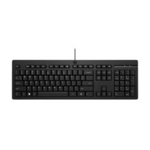 Teclado HP 125 USB con distribución WD y SKU 266C9A6#ABE. Adicionalmente, incluye 12 unidades.