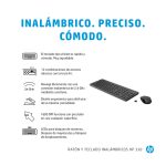 Combinación de teclado y ratón inalámbrico HP 330 con diseño ergonómico, SKU 2V9E6AA#ABE