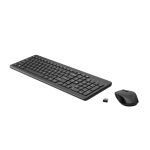 Combinación de teclado y ratón inalámbrico HP 330 con diseño ergonómico, SKU 2V9E6AA#ABE