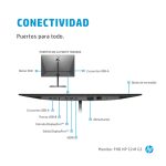 Monitor HP Z24f G3 de 23.8 pulgadas con resolución 1920 x 1080, Full HD en color plata, SKU 3G828AA#ABB