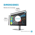 Monitor HP Z24f G3 de 23.8 pulgadas con resolución 1920 x 1080, Full HD en color plata, SKU 3G828AA#ABB
