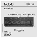 HP Teclado inalámbrico de 230, diseño ergonómico, SKU 3L1E7AA#ABE