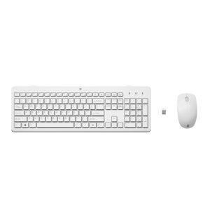 Combo de teclado y ratón inalámbricos HP modelo 230 con conectividad 2.4 GHz. SKU 3L1F0AA#ABE