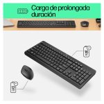 Combo de teclado y ratón inalámbricos HP modelo 230 con conectividad 2.4 GHz. SKU 3L1F0AA#ABE