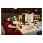 Imagen del HP Teclado Inalámbrico de Modo Dual 975 con teclas silenciosas, distribución QWERTY y conectividad Bluetooth, SKU 3Z726AA#ABE