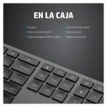 Imagen del HP Teclado Inalámbrico de Modo Dual 975 con teclas silenciosas, distribución QWERTY y conectividad Bluetooth, SKU 3Z726AA#ABE