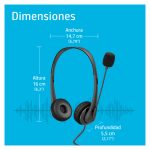 Imagen de los HP Auriculares estéreo USB G2, diseño cómodo con conexión USB y sonido envolvente, número de producto 428K6AA