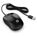 HP Ratón con cable modelo 1000, conectividad USB y resolución de 1000 DPI. SKU 4QM14AA#ABB