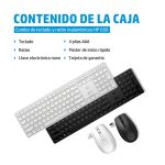 Combo de teclado y ratón inalámbricos HP, color negro, modelo 650, SKU 4R013AA#ABE