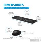 Combo de teclado y ratón inalámbricos HP, color negro, modelo 650, SKU 4R013AA#ABE