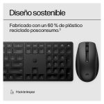 Combo de teclado y ratón inalámbricos HP, color negro, modelo 650, SKU 4R013AA#ABE