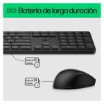 Combo de teclado y ratón inalámbricos HP, color negro, modelo 650, SKU 4R013AA#ABE