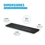 Teclado inalámbrico HP modelo 450, SKU 4R184AA#ABE, teclas programables y diseño ergonómico