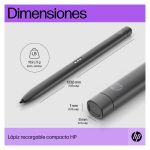 HP Lápiz recargable Slim para tabletas y portátiles, modelo 630W7AA#AC3, ideal para tomar notas y dibujar.