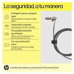 HP Bloqueo de Cable Esencial con Combinación Nano, accesorio de seguridad SKU 63B31AA