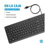 Imagen del HP teclado con cable 150 con diseño ergonómico y SKU 664R5AA#ABE, ideal para una escritura eficiente y cómoda.