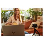 HP Cámara web 4K para retransmisiones, modelo 965, SKU 695J5AA#ABB. Alta calidad de imagen y micrófono integrado.