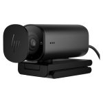 HP Cámara web 4K para retransmisiones, modelo 965, SKU 695J5AA#ABB. Alta calidad de imagen y micrófono integrado.