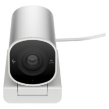 HP Webcam 4K para streaming, modelo 960 con SKU 695J6AA#ABB, diseñada para una imagen ultra nítida y fluida