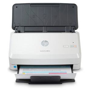 HP Scanjet Pro 2000 s2, escáner alimentado con hojas, resolución 600 x 600 DPI, tamaño A4, color negro y blanco. SKU: 6FW06A#B19
