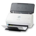Escáner HP Scanjet Pro 3000 s4 alimentado con hojas, resolución de 600 x 600 DPI, tamaño A4, color negro y blanco. SKU: 6FW07A#B19