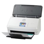 Escáner HP Scanjet Pro N4000 snw1 con alimentación de hojas, 600 x 600 DPI, tamaño A4, en colores negro y blanco. SKU 6FW08A#B19.