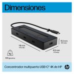 HP Concentrador multipuerto USB-C compatible con 4K y múltiples puertos, SKU 6G843AA#ABB