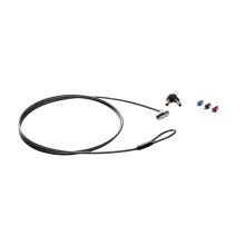 Imagen del cable de seguridad HP Sure Key Lock, modelo 6UW42AA, ideal para proteger portátiles y otros dispositivos contra robos.