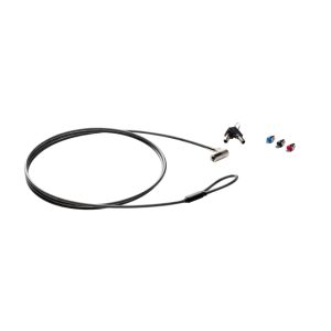 Imagen del cable de seguridad HP Sure Key Lock, modelo 6UW42AA, ideal para proteger portátiles y otros dispositivos contra robos.