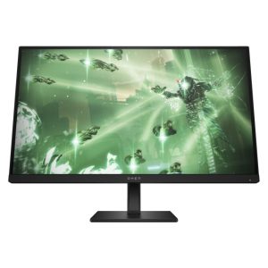 Monitor gaming HP OMEN de 27 pulgadas con resolución QHD y tasa de refresco de 165 Hz. SKU 780H4E9#ABB