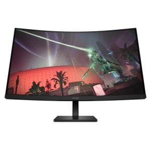 OMEN by HP Monitor gaming con pantalla curva de 31,5 pulgadas, resolución QHD y frecuencia de actualización de 165 Hz. SKU 780K6E9#ABB