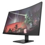 OMEN by HP Monitor gaming con pantalla curva de 31,5 pulgadas, resolución QHD y frecuencia de actualización de 165 Hz. SKU 780K6E9#ABB