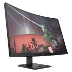 OMEN by HP Monitor gaming con pantalla curva de 31,5 pulgadas, resolución QHD y frecuencia de actualización de 165 Hz. SKU 780K6E9#ABB