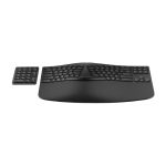HP Teclado inalámbrico ergonómico modelo 960 con un diseño cómodo y eficiente para largas horas de uso. SKU 7E755AA#ABE