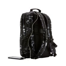HP Mochila Campus XL con patrón de mármol, diseño espacioso y duradero SKU 7K0E2AA