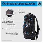 HP Mochila Campus XL con patrón de mármol, diseño espacioso y duradero SKU 7K0E2AA