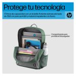 HP Mochila Campus verde con diseño ergonómico, amplia capacidad y comodidad para portátiles SKU 7K0E4AA