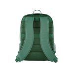 HP Mochila Campus verde con diseño ergonómico, amplia capacidad y comodidad para portátiles SKU 7K0E4AA