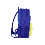 Mochila HP Campus en color azul, ideal para portátiles y accesorios, con gran capacidad y compartimentos diversos. SKU: 7K0E5AA