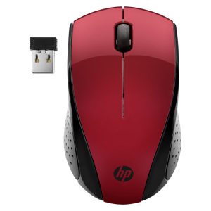 HP Ratón inalámbrico modelo 220 en color Rojo Ocaso, SKU 7KX10AA#ABB. Ratón ergonómico y sin cables.