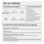 Portátil HP ProBook 450 G10 con Intel Core i7-1355U, pantalla 15.6 pulgadas Full HD, 16 GB de RAM DDR4-SDRAM, 512 GB SSD, Wi-Fi 6E, Windows 11 Pro, color Plata. SKU 7L6Z3ET#ABE