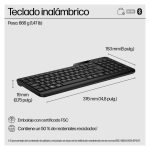 HP Teclado inalámbrico de modo dual modelo 475, SKU 7N7B9AA#ABE, con conectividad robusta y diseño ergonómico.