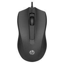 Ratón alámbrico HP modelo 105, diseño ergonómico, negro, SKU 822M9UT#ABB