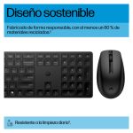 Conjunto de teclado y ratón inalámbricos HP 655 con diseño ergonómico, negro, SKU 860P8AA#ABE