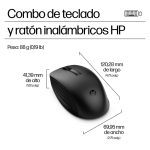 Conjunto de teclado y ratón inalámbricos HP 655 con diseño ergonómico, negro, SKU 860P8AA#ABE