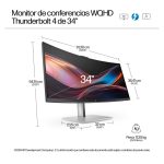 HP Series 7 Pro Monitor de videoconferencia WQHD de 34 pulgadas SKU 8K157UT#ABB