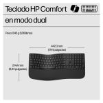 Teclado HP 680 Comfort en modo dual, con diseño ergonómico y SKU 8T6L8AA#ABE