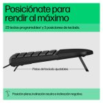 Vista superior del HP Teclado con Cable 480 Comfort, diseño ergonómico y resistente, SKU 8T6M1AA#ABE